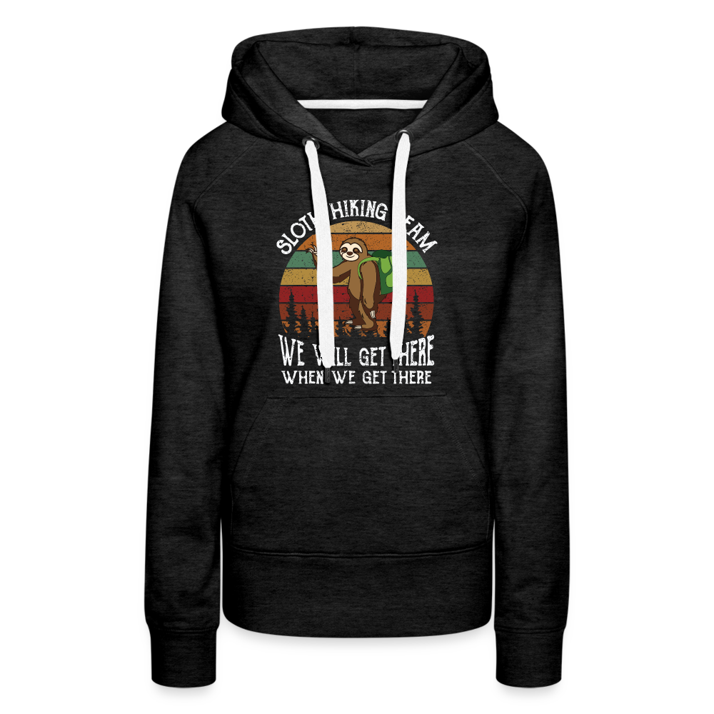 SLOTH HIKING TEAM Women’s Hoodie - charcoal grey