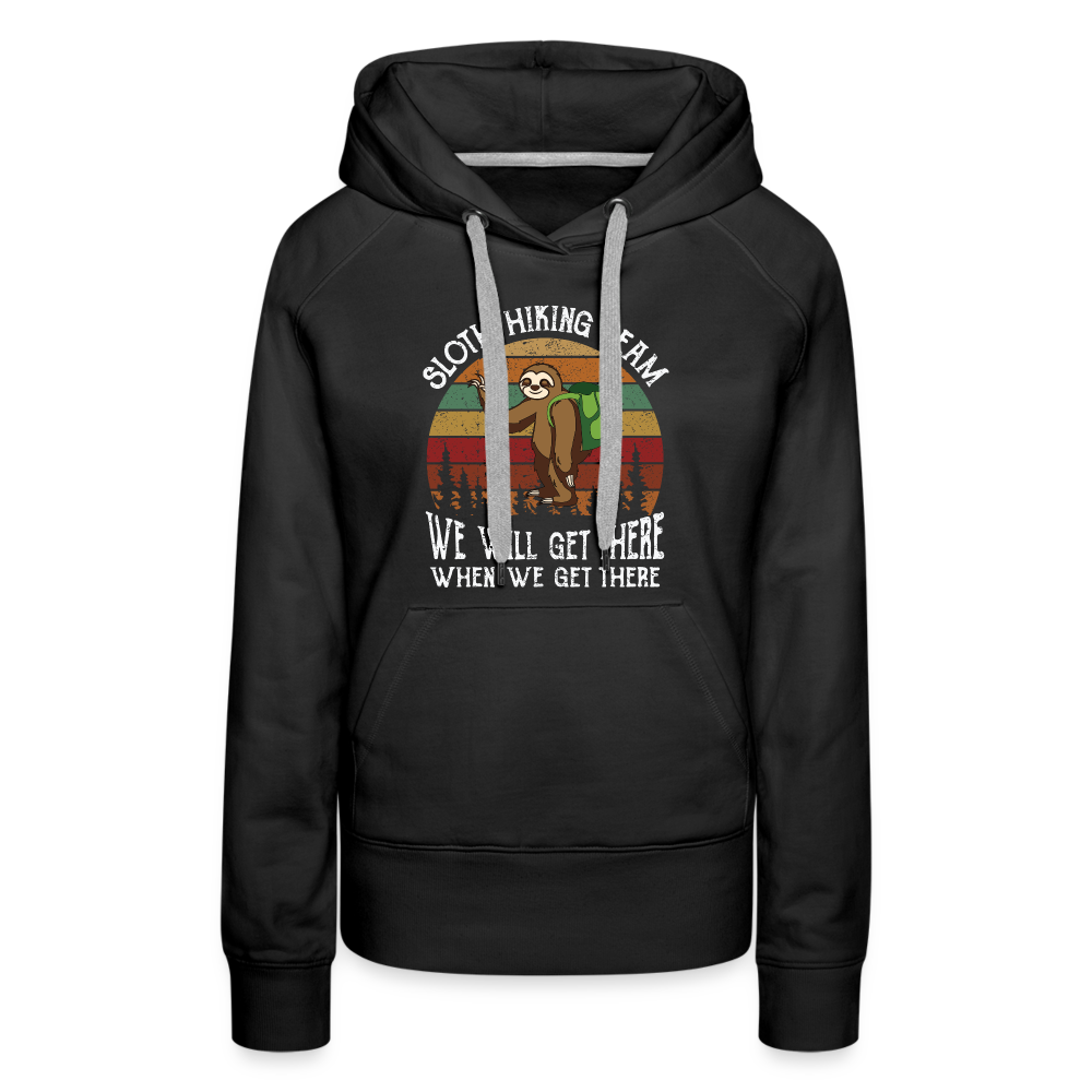 SLOTH HIKING TEAM Women’s Hoodie - black