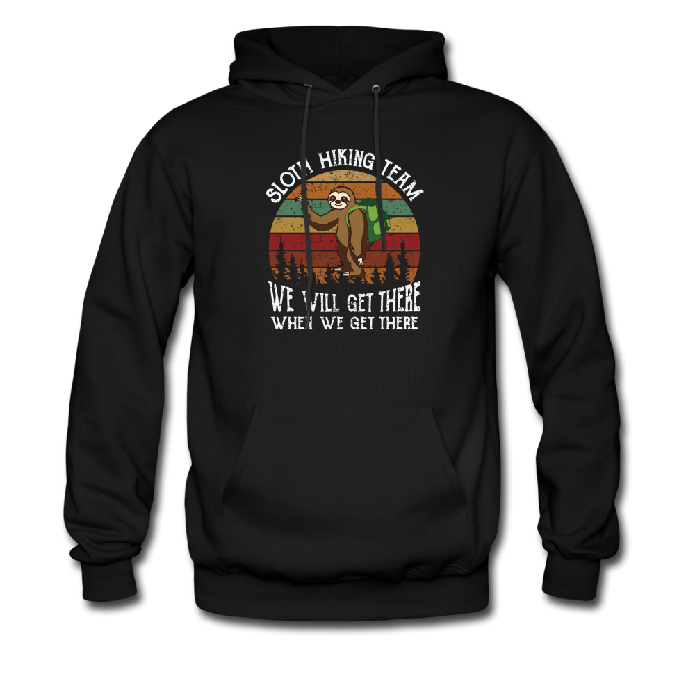 Sloth Hiking Team Men&#39;s Hoodie - black