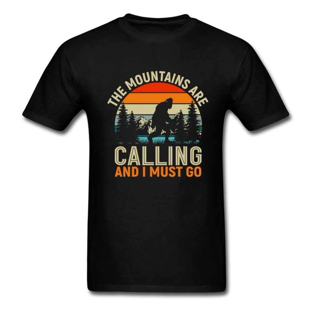 The Mountains are Calling and I must Go Unisex Classic T-Shirt - black